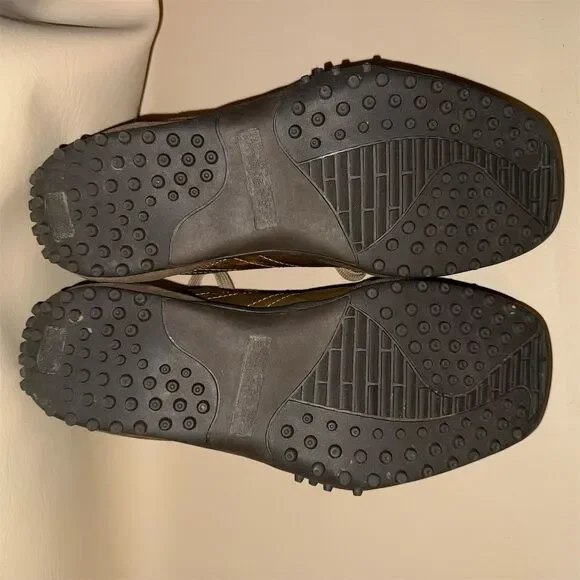 Skechers Unisex Brown Leather Athletic Shoes Size 10.5 Casual Sneaker - Picture 6 of 9